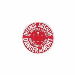 Promo 😍 Disque Alu D’avertissement Sur Réseau Ø 105mm EDF PR61 Pour 3 Vignettes 13x20mm AE-(*)-J CATU AY-855 ❤️