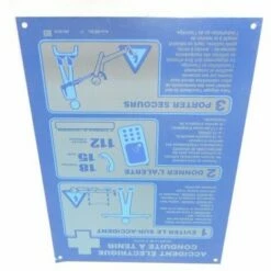 Le moins cher ✔️ Affiche Alu Soins Aux Electris CATU AM-25B 🌟