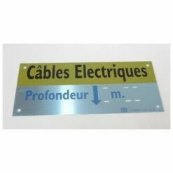 Grosses soldes 💯 Plaque Alumetal 'cables Electriques' CATU AM-64 ✨