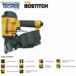 Sortie 🥰 Bostitch Cloueur Pneumatique N58C-1-E 25-55mm Pour 16° Pointes -EN12572-EN12572 🌟