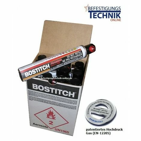 Meilleure affaire 😍 12x Bostitch 18 Bar FC80ML Haute Pression Gas Cartouche De Gaz 20% Plus Efficace 165mm-EN10030 🔥 3 Meilleure affaire 😍 12x Bostitch 18 Bar FC80ML Haute Pression Gas Cartouche De Gaz 20% Plus Efficace 165mm-EN10030 🔥
