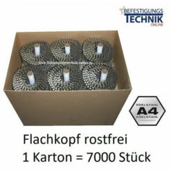 Nouveau ✔️ BOSTITCH Clous Pour Bobines 16° 2,1x38mm Anneau Inox A4 Tête Plate Pour Cloueur De Bobines 7M-N21R38SS316Q 🛒