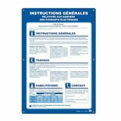 Sortie ❤️ Affiche - Consignes De Securite - Catu Am-18/1 😍