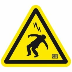 Vente flash 🔔 Catu-AT-41/05 CATU AT-41/05 - ETIQUETTE AUTOCOLLANTE 'HOMME FOUDROYE' 🔔