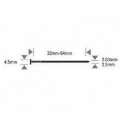 Tout neuf ✔️ Pointes Annelées En Inox BOSTITCH - Pour N66C - 6600 Pièces - N23R55SS316 🌟