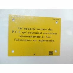 Meilleure vente ⌛ Plaque Alu 100X75mm Pour Poste De Transformation Signalisation Danger Présence De PCB CATU AM996 🎁